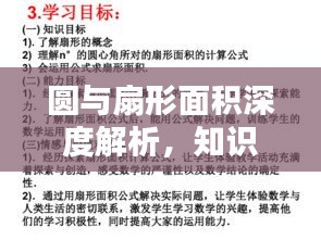 圆与扇形面积深度解析，知识点一网打尽！