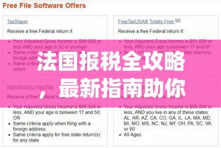 法国报税全攻略，最新指南助你轻松完成税务申报！