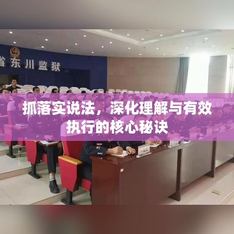 抓落实说法，深化理解与有效执行的核心秘诀