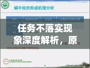 任务不落实现象深度解析，原因、影响与解决方案探讨