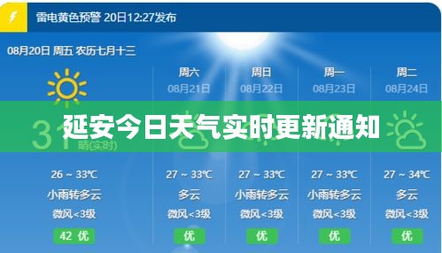 延安今日天气实时更新通知