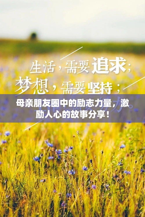 母亲朋友圈中的励志力量，激励人心的故事分享！