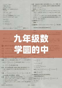 九年级数学圆的中考重点解析与技巧掌握专题