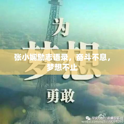 张小娴励志语录，奋斗不息，梦想不止